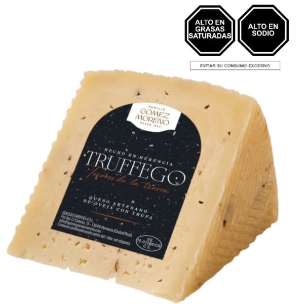 Queso Artesano de Oveja Leche Cruda con Trufa